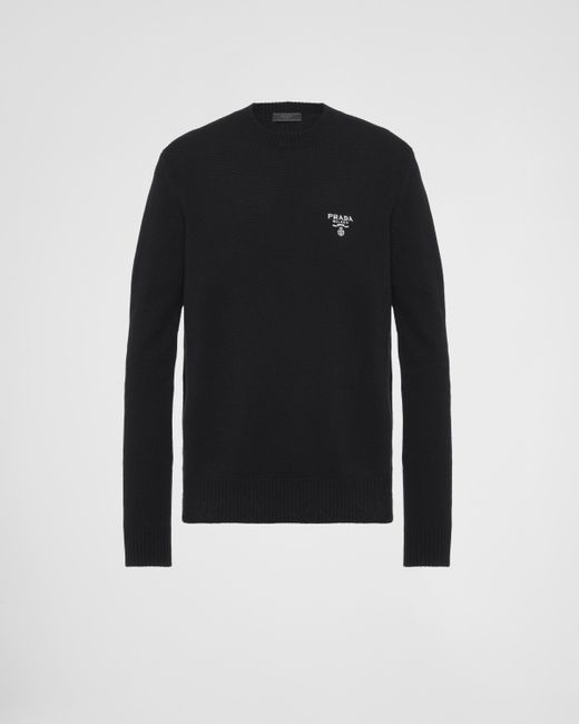 Prada Black Cashmere Sweater for men