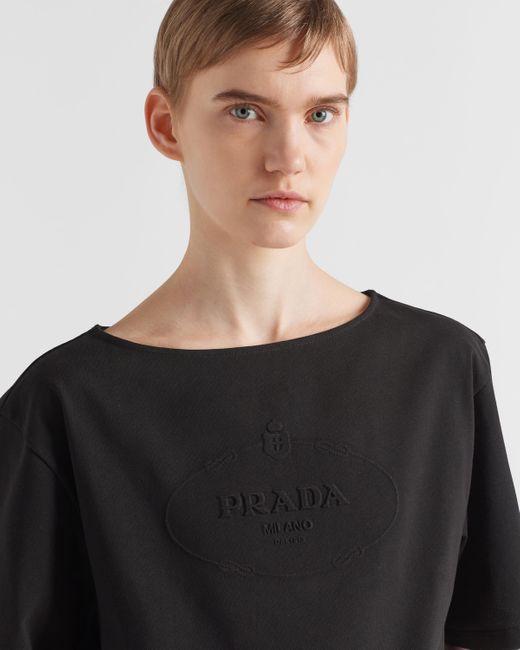 Prada Black Jersey T-shirt