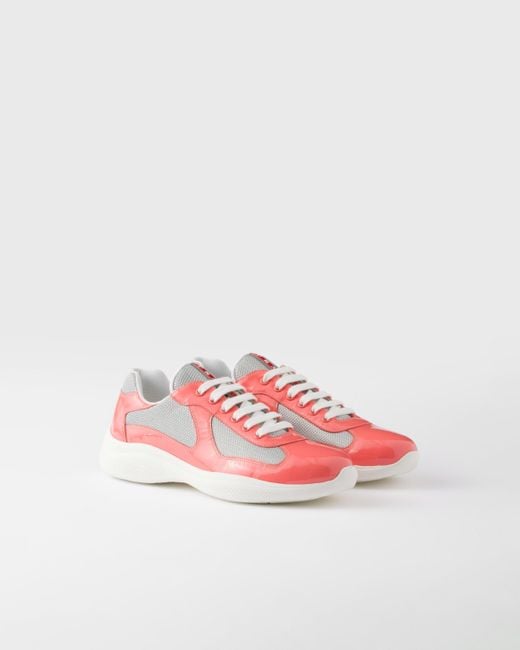 Prada Pink America's Cup Sneakers for men