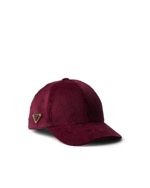 Cappello Da Baseball di Prada in Red