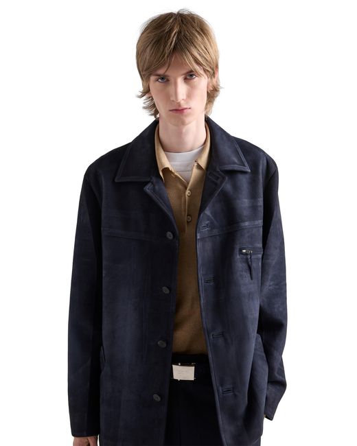Caban di Prada in Blue da Uomo