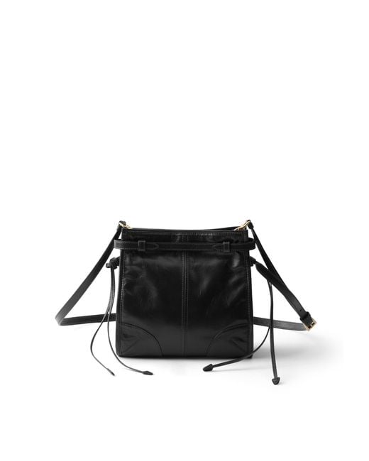 Prada Black Bonnie Leather Mini Shoulder Bag