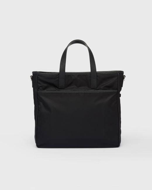 Sac En Re-Nylon Et Cuir Prada pour homme en coloris Black
