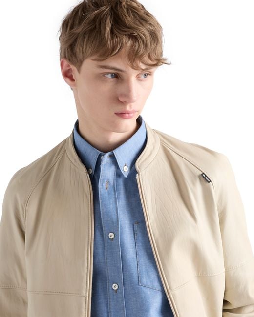 Prada Blue Chambray Shirt for men