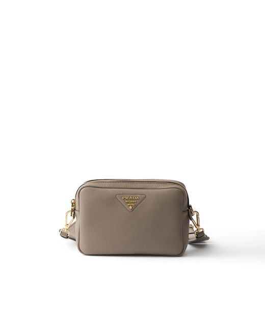 Borsa A Tracolla Small di Prada in Gray