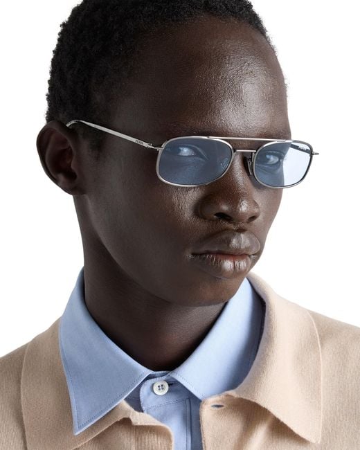Prada Blue Eyewear Collection Sunglasses for men