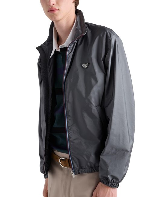 Prada Gray Re-Nylon Jacket for men