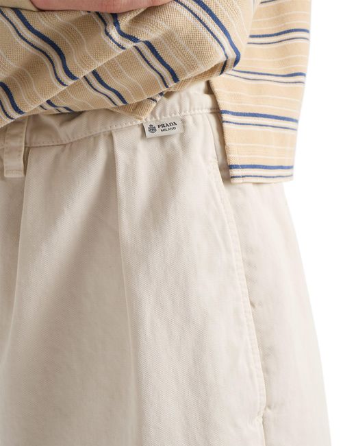 Bermuda di Prada in White