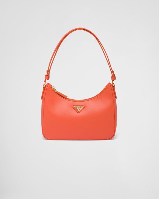 Prada Orange Saffiano Leather Mini-bag