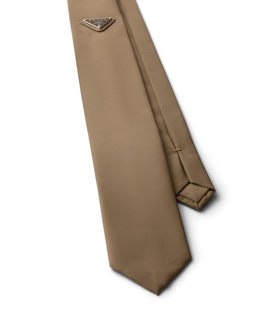 Prada White Re-Nylon Tie for men