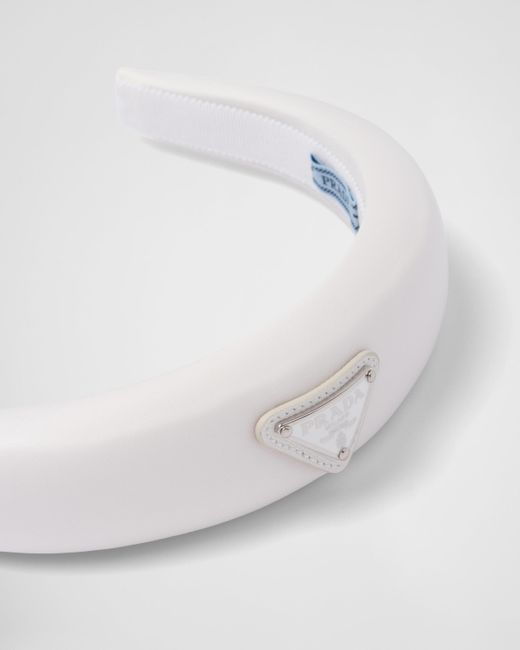 Prada White Re-nylon Headband
