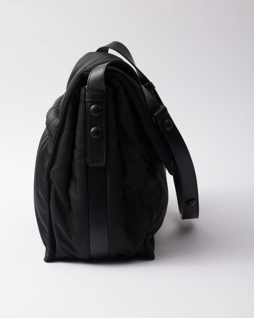 Prada Black Re-nylon Large Padded Shoulder Bag