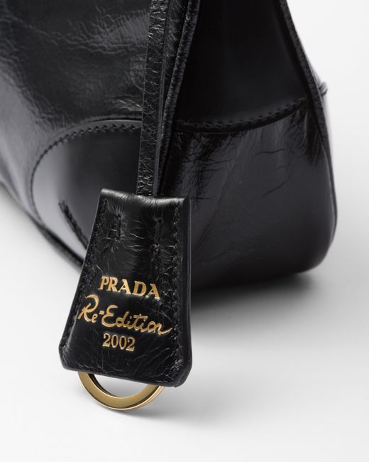 Prada White Re-Edition 2002 Small Leather Shoulder Bag