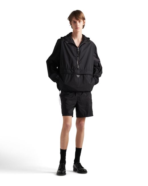 Prada Black Re-Nylon Swim Trunks for men