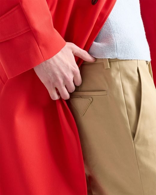 Prada Natural Cotton Pants for men