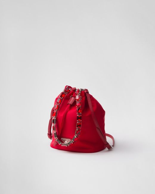 Prada Red Mini Bag Aus Re-Nylon