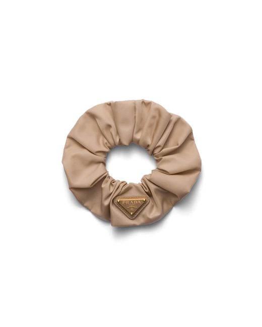 Prada White Re-Nylon Scrunchie