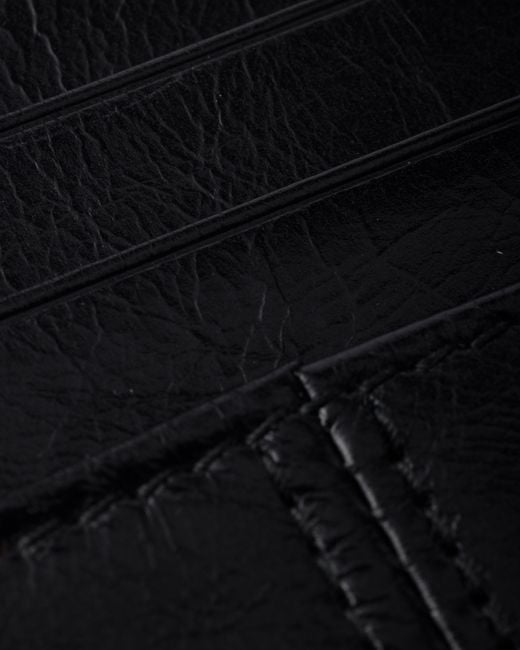 Prada Black Logo-Plaque Leather Card Holder