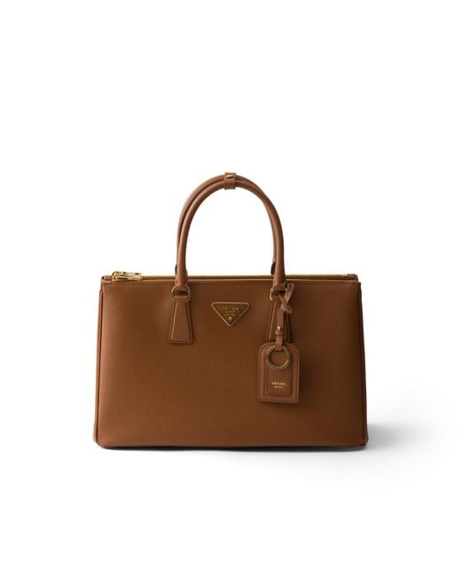 Prada Brown Galleria Large Saffiano Leather Bag
