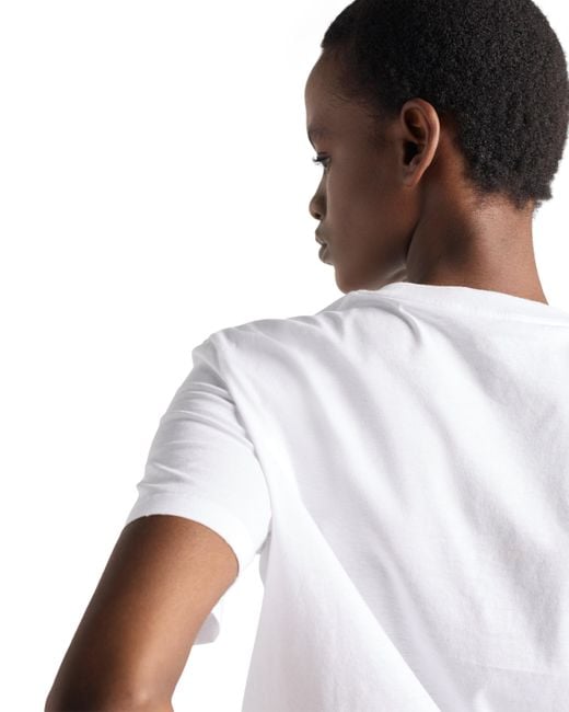 Camiseta De Punto, Mujer, Talla Prada de color White