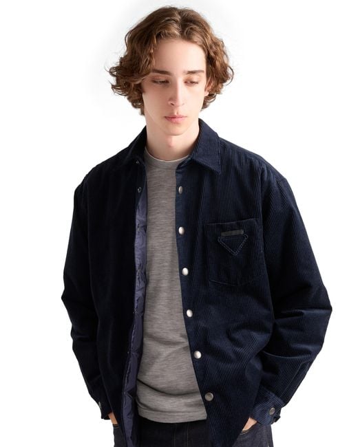Camicia di Prada in Blue da Uomo