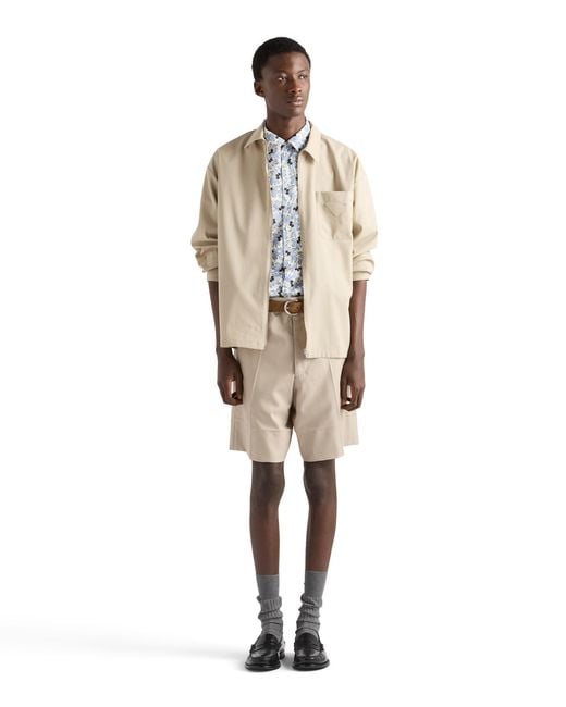 Prada Natural Cotton Bermudas for men