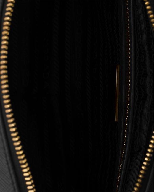 Prada Black Small Saffiano Leather Top-Handle Bag