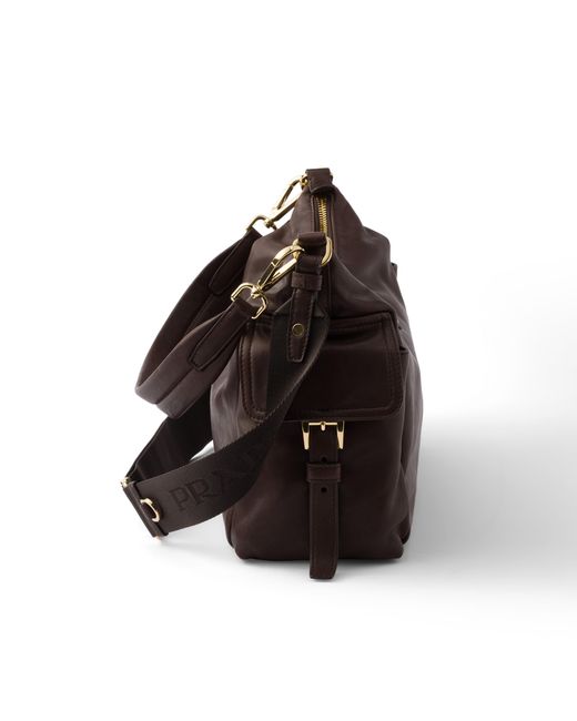 Prada Brown Explore Large Nappa Leather Bag