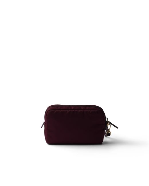 Pouch Pequeño De Re-Nylon, Mujer Prada de color Purple