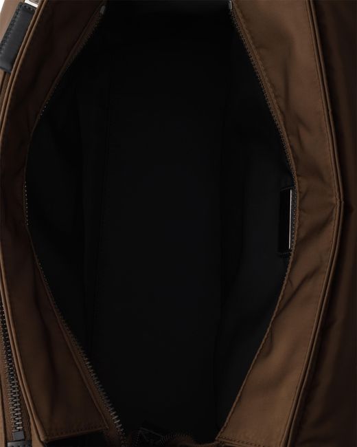 Prada Black Explore Re-Nylon And Leather Bag for men