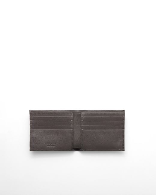 Prada White Saffiano Leather Wallet for men