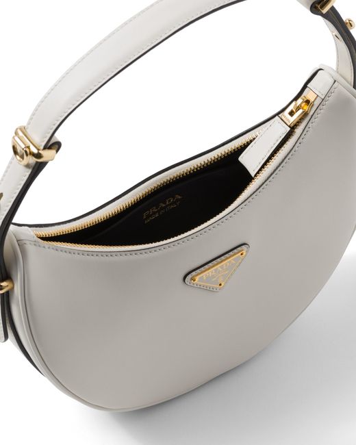 Borsa A Spalla Arqué Small di Prada in White