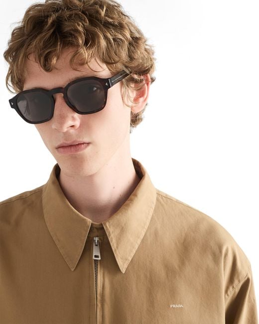 Prada Multicolor Sunglasses With The Iconic Metal Plaque for men