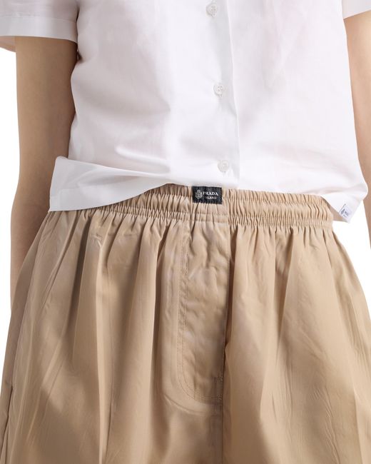 Prada Natural Washed Re-Nylon Shorts