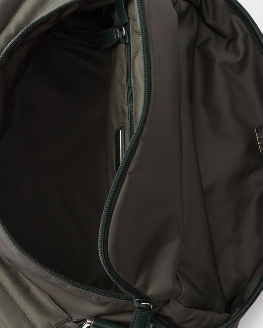Prada Black Re-Nylon And Leather Shoulder Bag for men