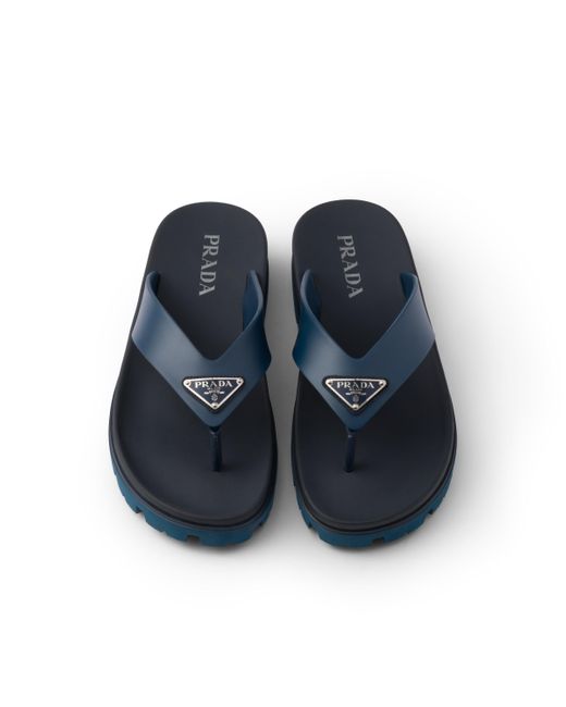 Sandalias De Goma Prada de hombre de color Blue