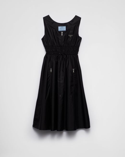 Prada Black Light Re-Nylon Sleeveless Dress