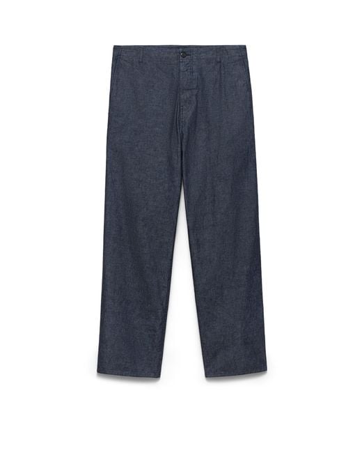 Prada Blue Chambray Pants for men