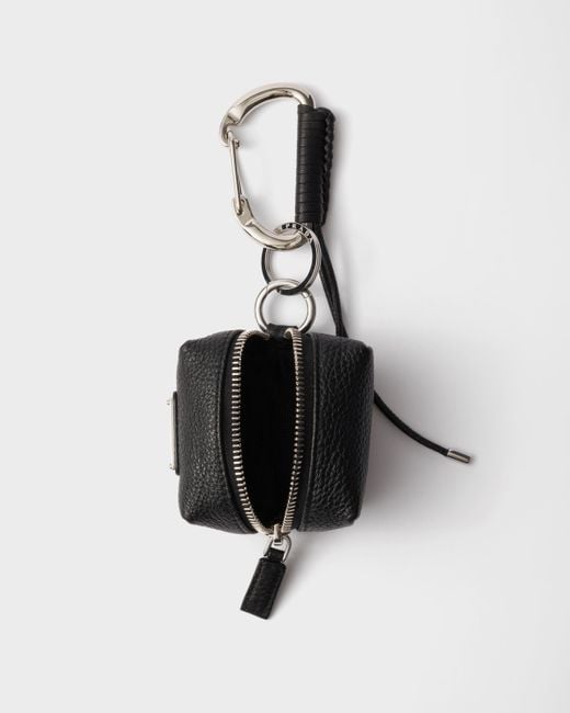 Prada White Leather Bag Charm for men