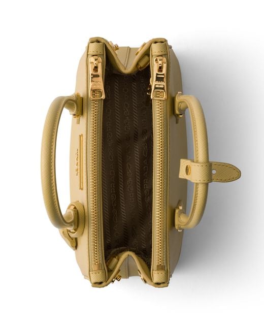 Prada Metallic Galleria Mini Saffiano Leather Bag