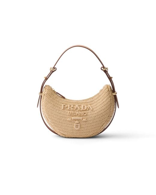 Borsa A Spalla Arqué di Prada in White