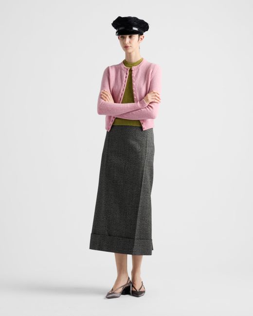 Maglia A Maniche Corte di Prada in Green