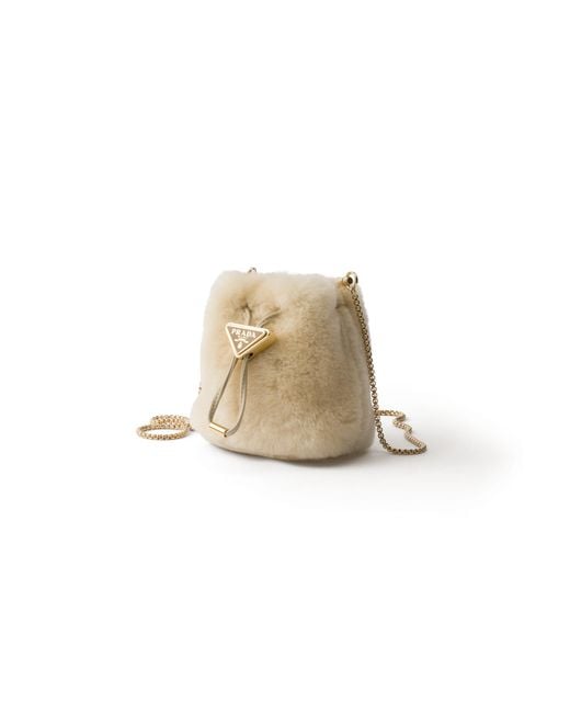 Mini Pouch di Prada in White