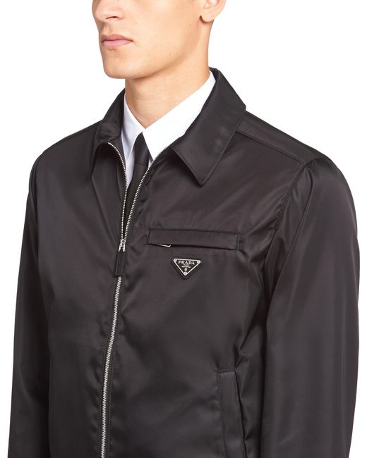 Prada Black Re-nylon Blouson Jacket for men