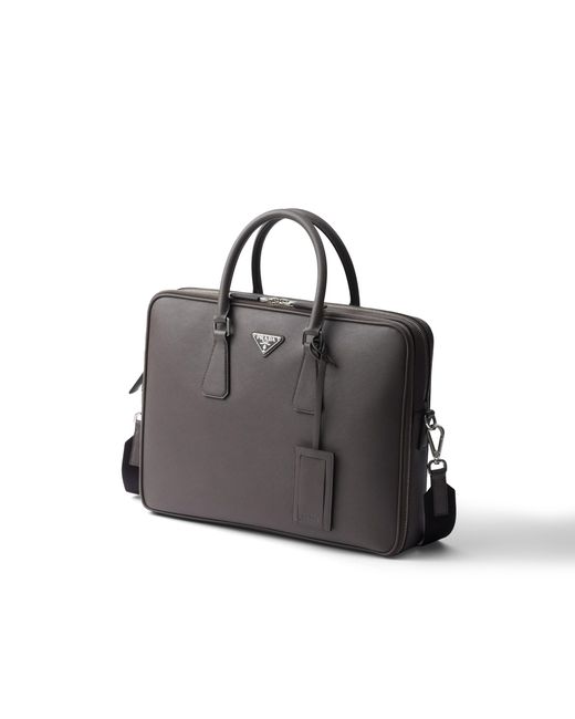 Borsa Da Lavoro di Prada in Black da Uomo