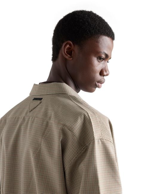 Prada Brown Wool Shirt for men