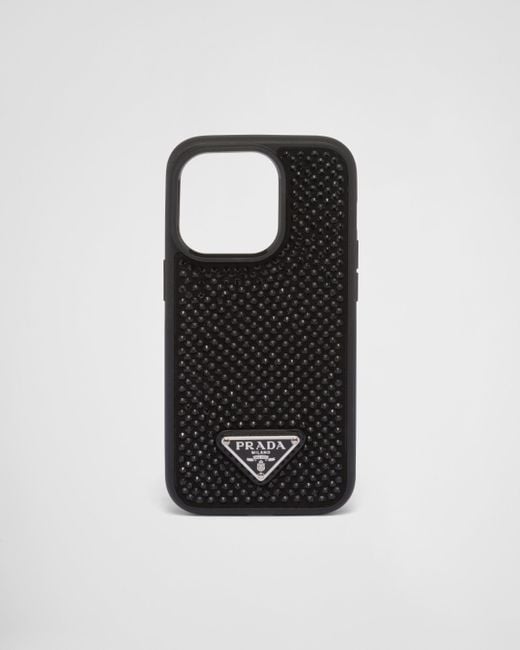 Prada Black Cover For Iphone 14 Pro Max