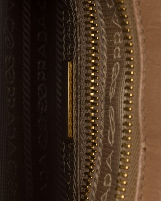 Prada Brown Bonnie Leather Mini Handbag