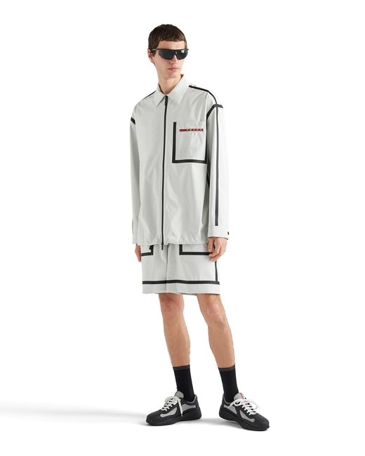 Prada White Extreme Tex Light Shirt for men