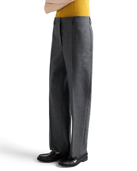 Prada Gray Rush Stitch Pants
